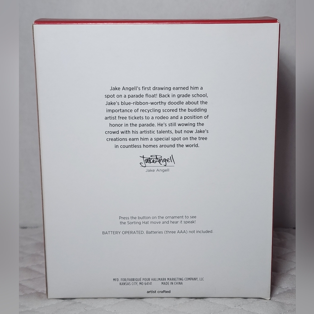 2022 Hallmark Harry Potter Sorting Hat Magic Sound & Motion Ornament MIB BNIB - Picture 2 of 5